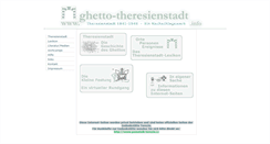 Desktop Screenshot of ghetto-theresienstadt.info